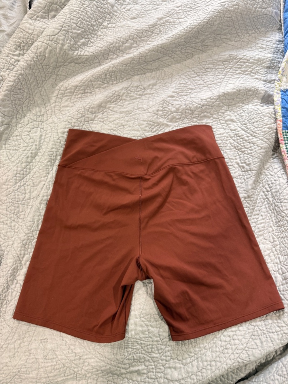 JoyLab Rust Colored Biker Shorts - Picture 2 of 5